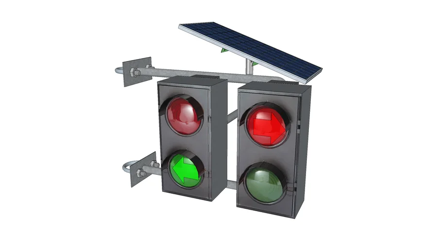 traffic lights with solar energy