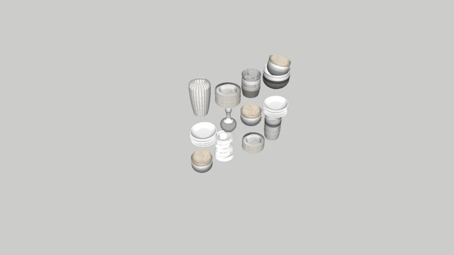 Stacked Bowls/Plates
