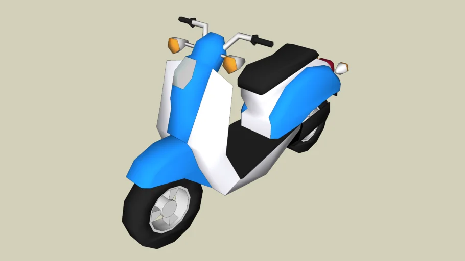 Basic Scooter (Blue & White)