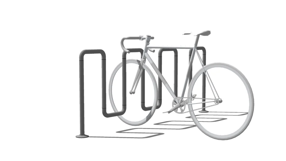 Велопарковка «Квадро» из нержавеющей стали / bycicle parking, bike rack QUATRO