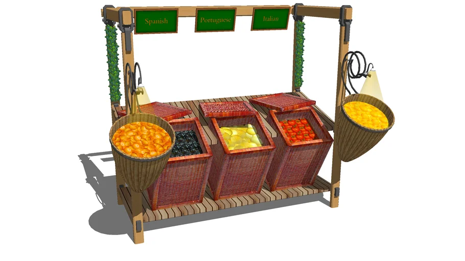 estante para fruta