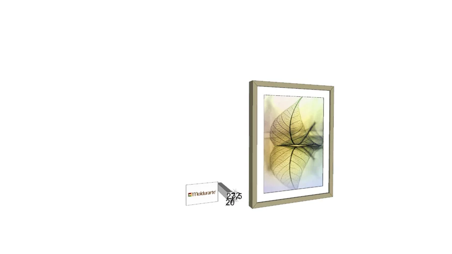 Molduras estilo caixa para quadros 1210-9273-23