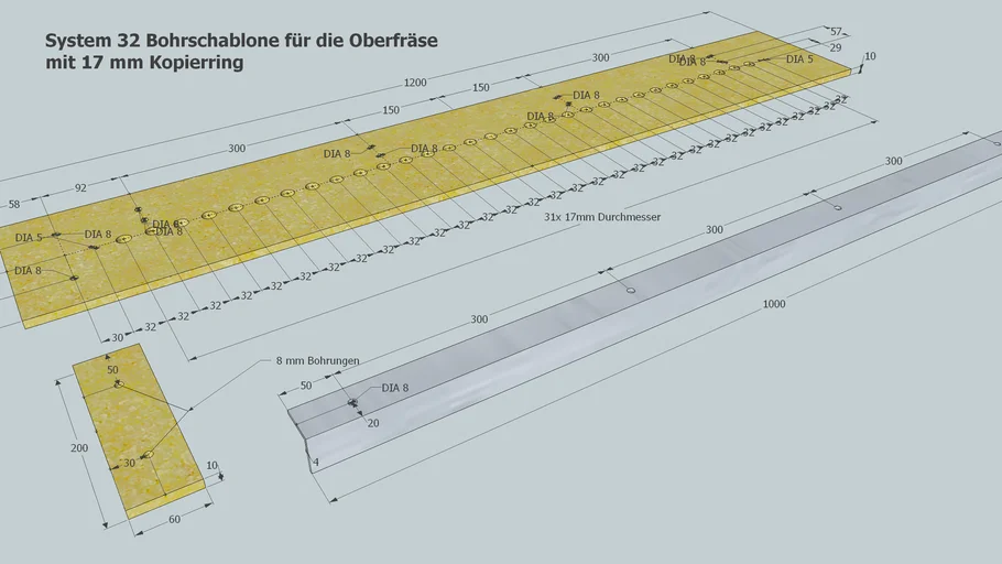 System 32 Bohrlehre