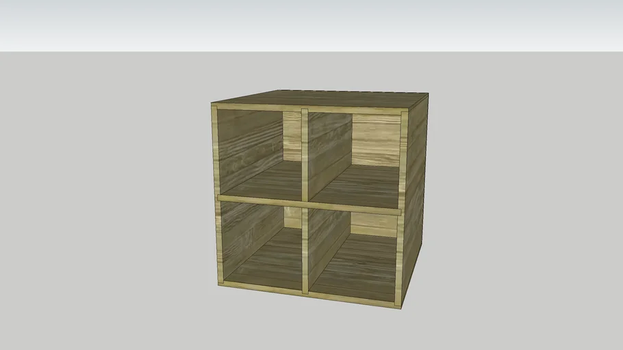 Wooden Box (Rebated Joints) | 3D Warehouse