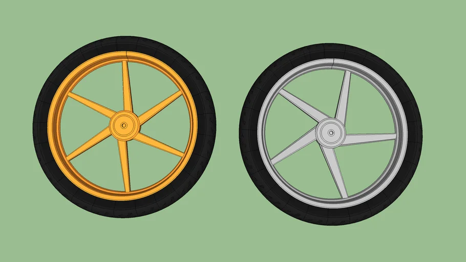 Motorcycle Tire And Rims