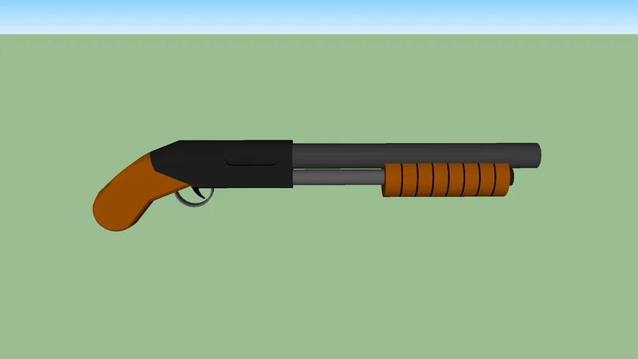 Sawed Off Pump Action Shotgun