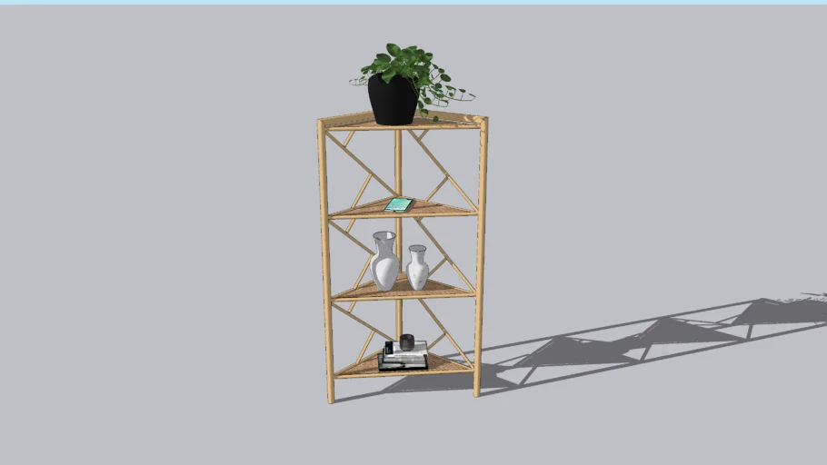 Boho corner shelf