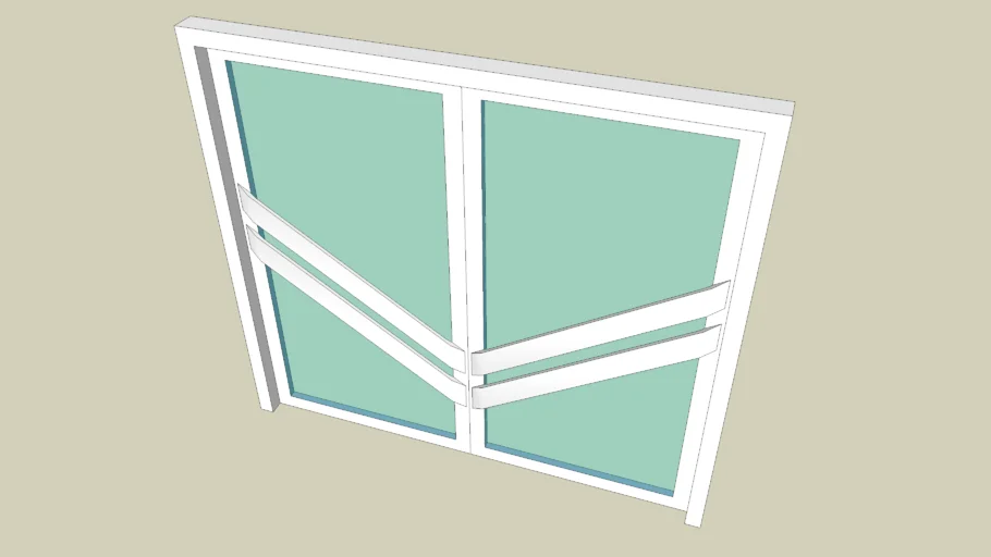 Double glass dor