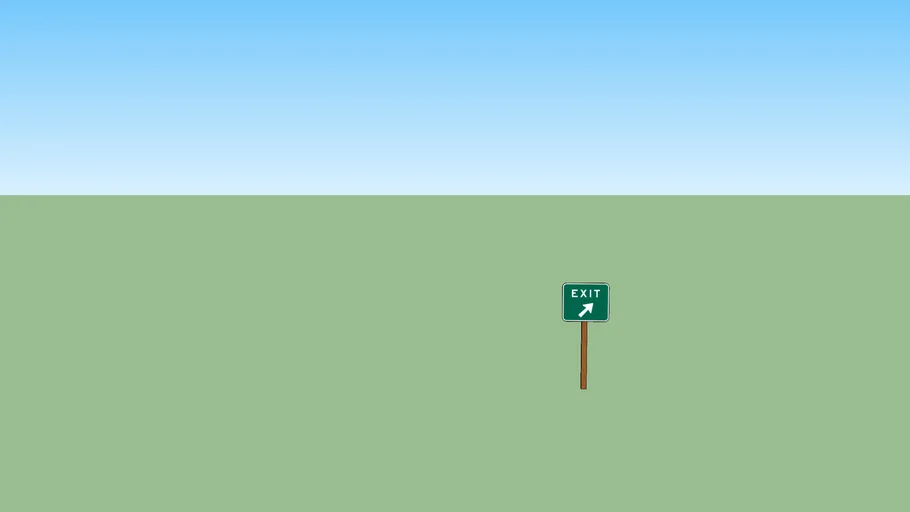 highway exit sign