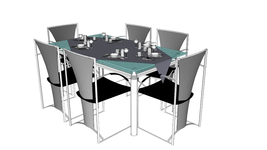 dining table / meja makan | 3D Warehouse