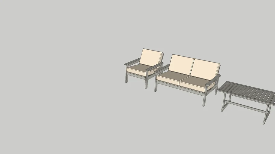 IKEA BONDHOLMEN CONVERSATION SET